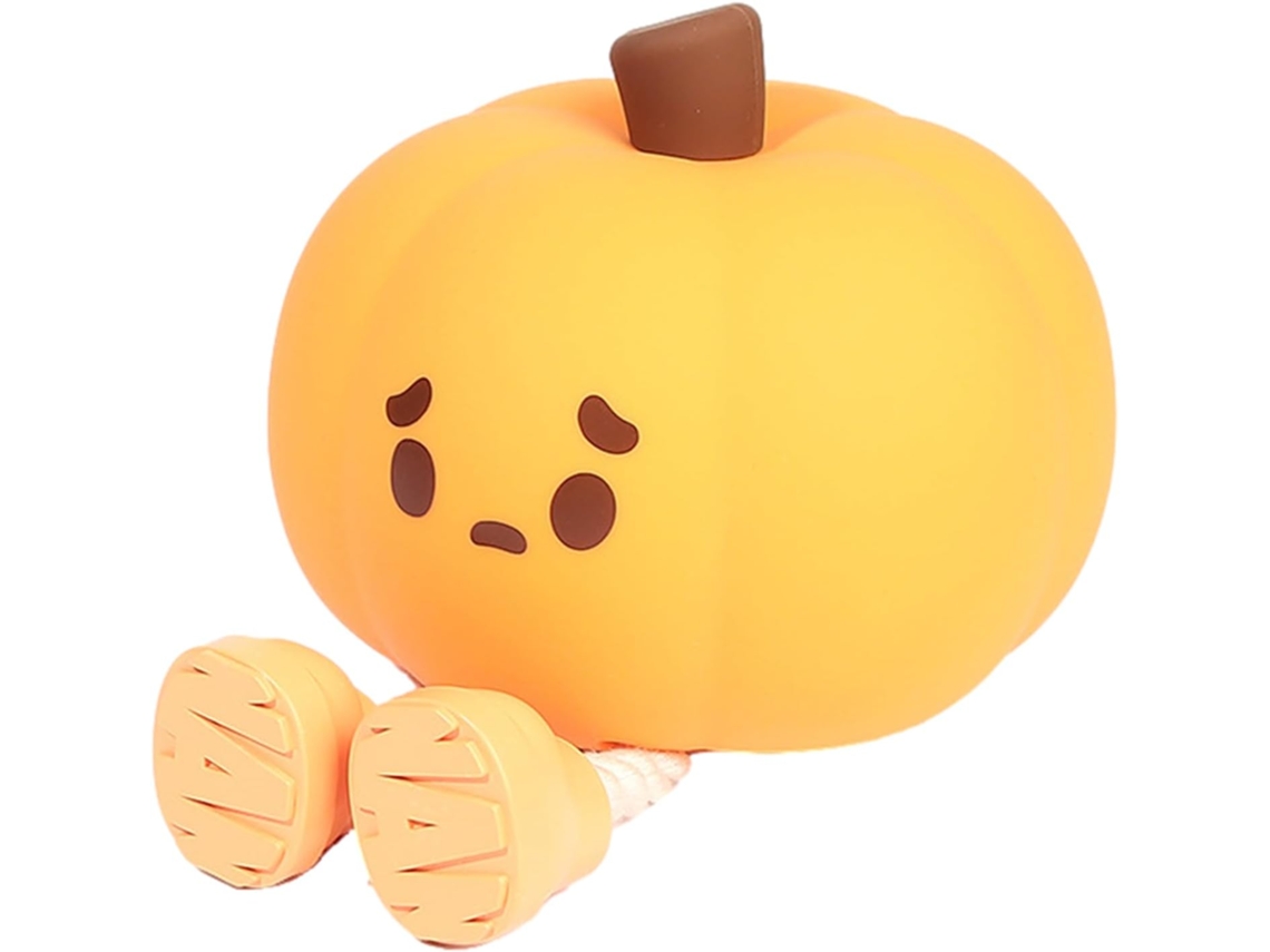 Luminária De Abóbora Infantil, Luz Noturna Silicone Para Halloween,