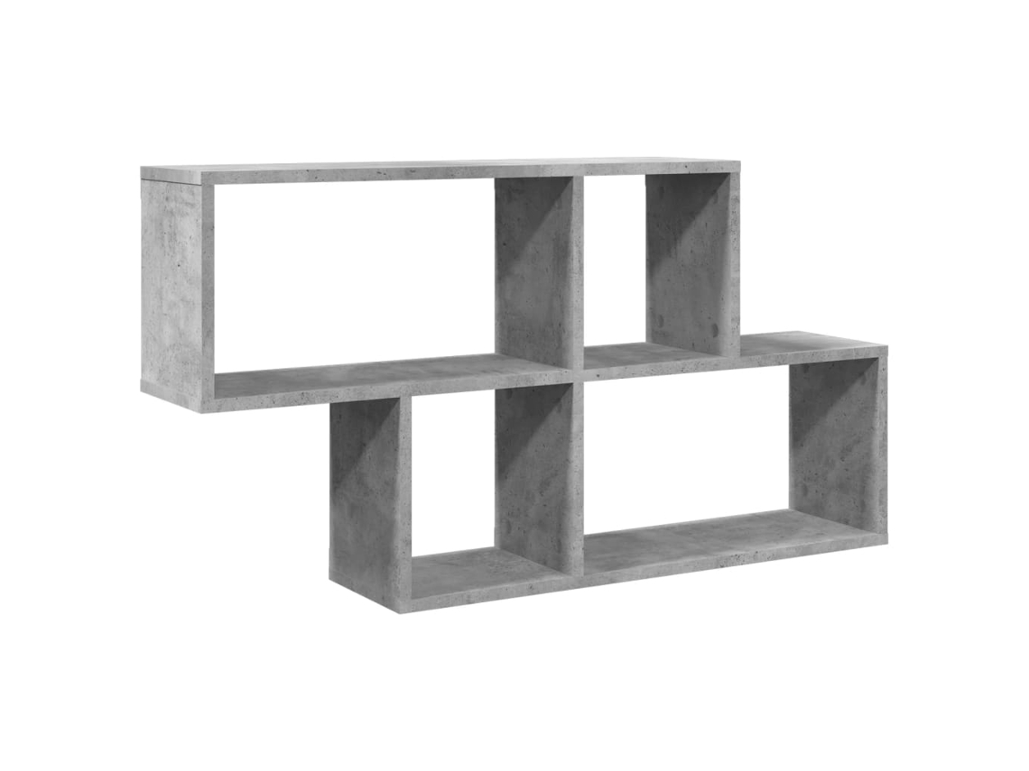 Wall Shelf, Wall Shelves Vidaxl Cinzeto Madeira Processada (n/a)