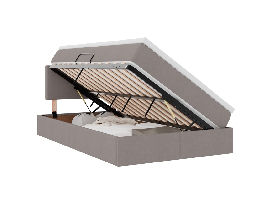 SYFAX™ Cama com Arrumação e Colchão Cinzento acastanhado 120 X 200 Cm