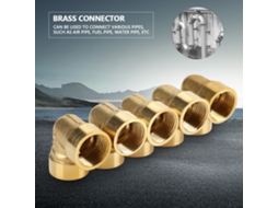 Laxiscreed Conector De Torção Em Latão 90° Com Rosca Fêmea 3/8” Bsp Para Tubulações