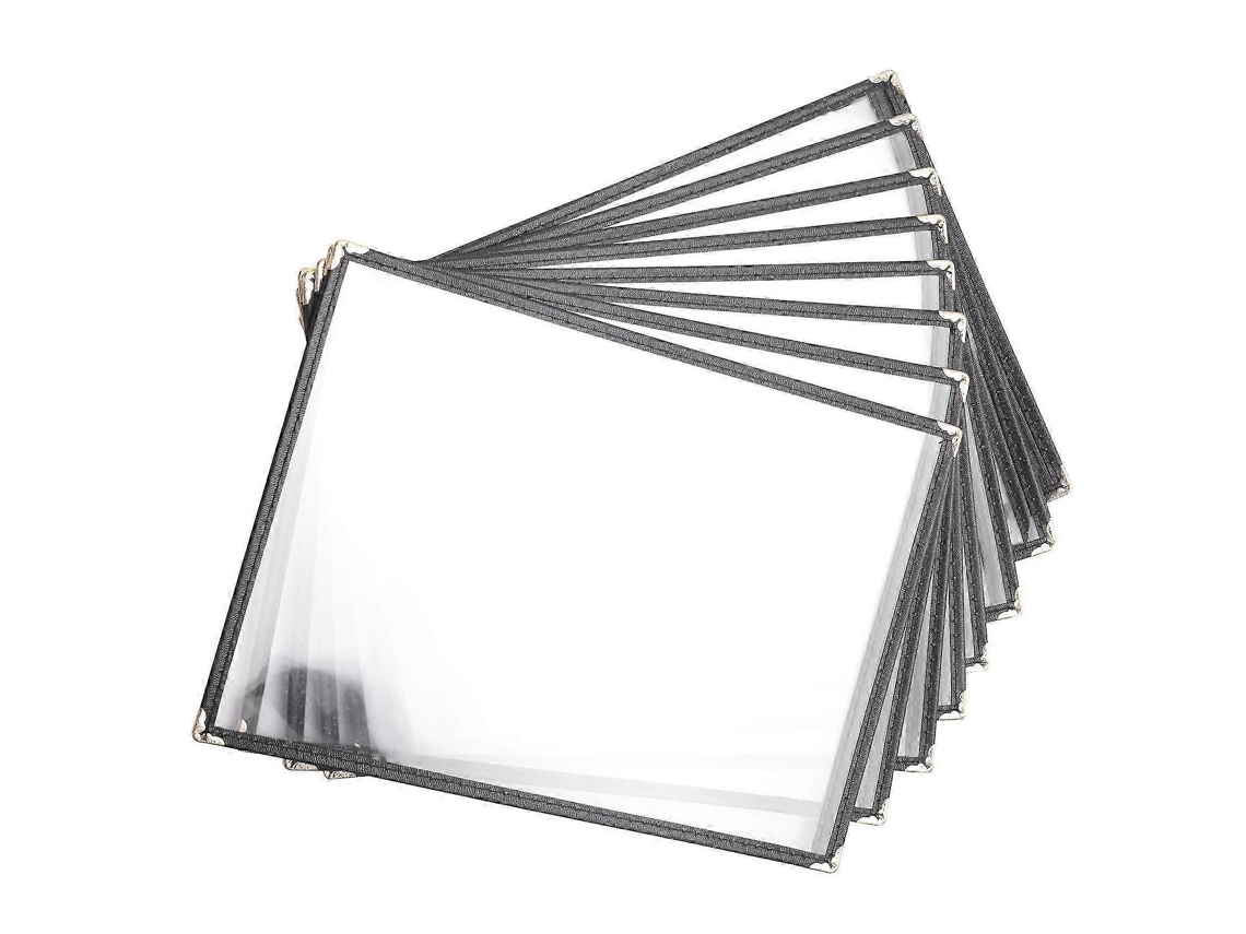 Pacote Com 10 Capas De Menu Para Restaurante, Com Visor Dupla Face, Tamanho 8,5x11 Polegadas