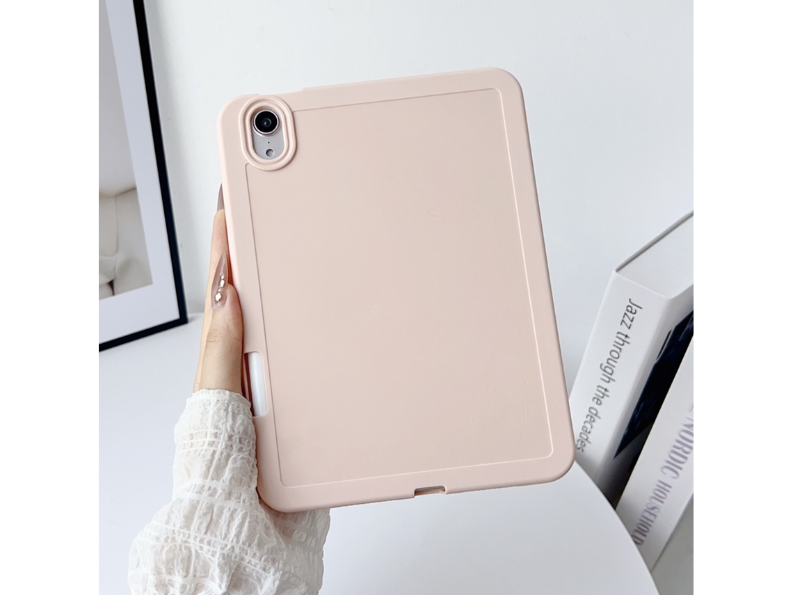 Caneta Stylus Para Tablet Lurelia, Compatível Com Ipad Mini 6/7 (8,3", Rosa, Silicone, Fixação Magnética, Proteção Antiquedas