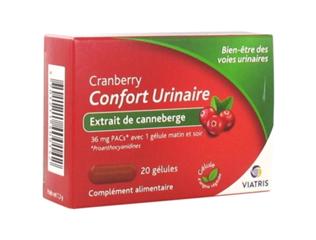 Conforto Urinário Cranberry 20 Cápsulas VIATRIS