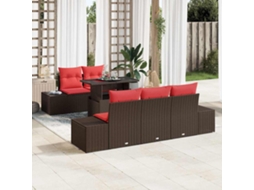 Vidaxl Conjunto De Sofá De Jardim 6 Unid. 5-número De Lugares