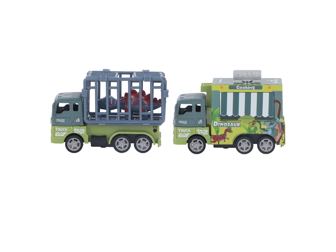 Ats brinquedo de Caminhão de Transporte de Dinossauros com Mola e Portas Abertas Realistas para Crianças