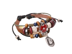 Pulseira Punk Vintage Simples Unissex Estilo Alternativo