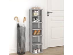 Vidaxl Sapateira 27,5x27x102 Cm Derivados De Madeira Cinzento Sonoma