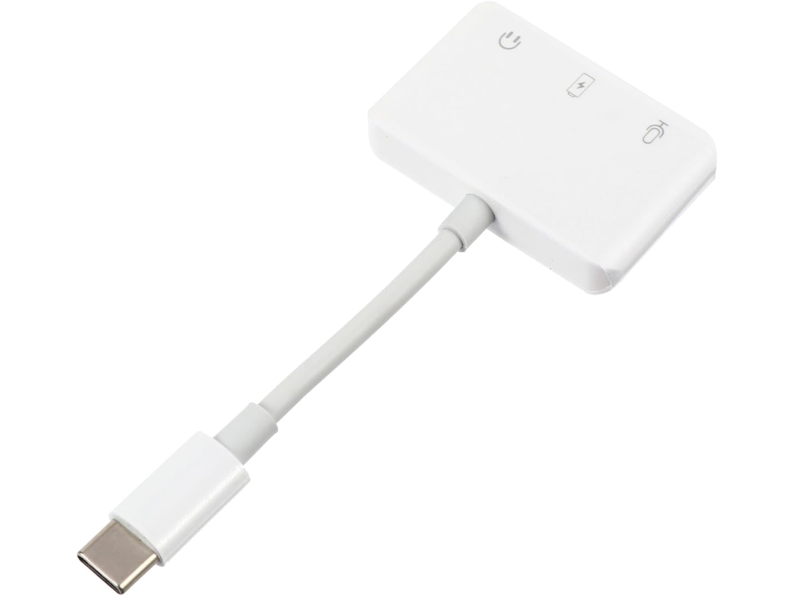 Jortmrd Adaptador Type-c Para Ãudio E Carga