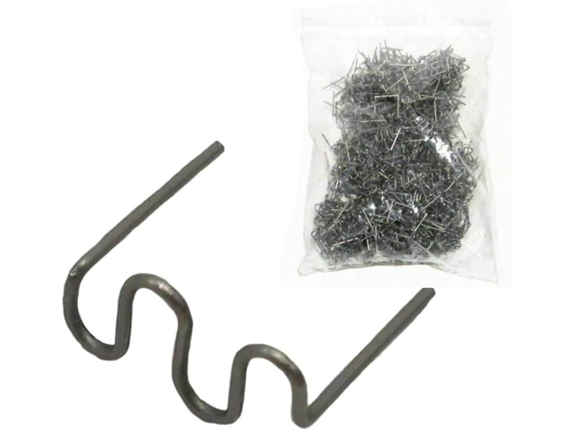 500 Unidades De Grampos Solda Plástico Em Formato Onda 0,8 Mm Para