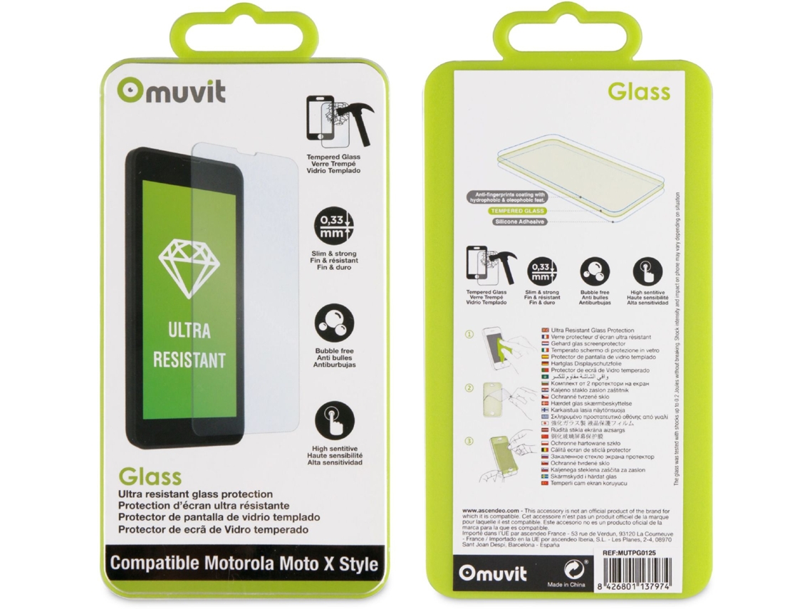 Pelicula de Vidro MUVIT Moto X Style