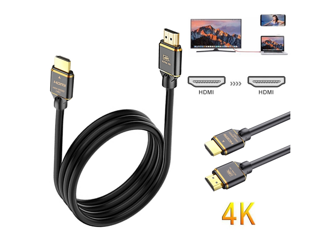 Cabo Hdmi 2.0 LAXISCREED 4k Ouro