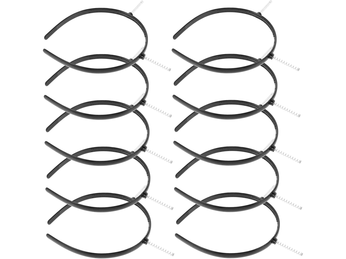 Conjunto de 10 tiaras femininas semiacabadas - Acessórios decorativos