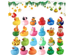 Patinhos De Natal| Calendário Do Advento Com Animais- 24 Peças De Brinquedos De Para Festa Na Piscina, Hora