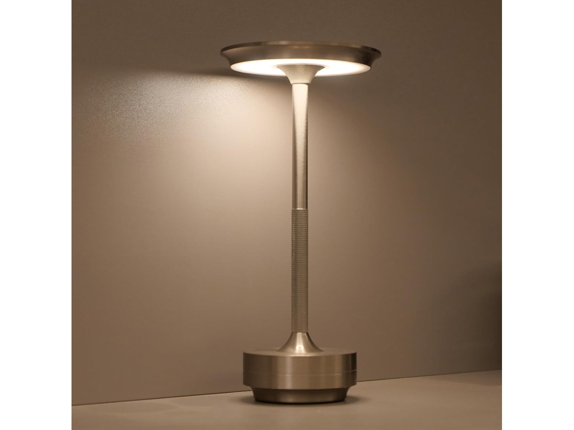 Luminária De Cabeceira Syfunlv Touch, Luminária De Mesa Led Regulável Com 3 Cores, Luminária De Cabeceira Agradável, 28
