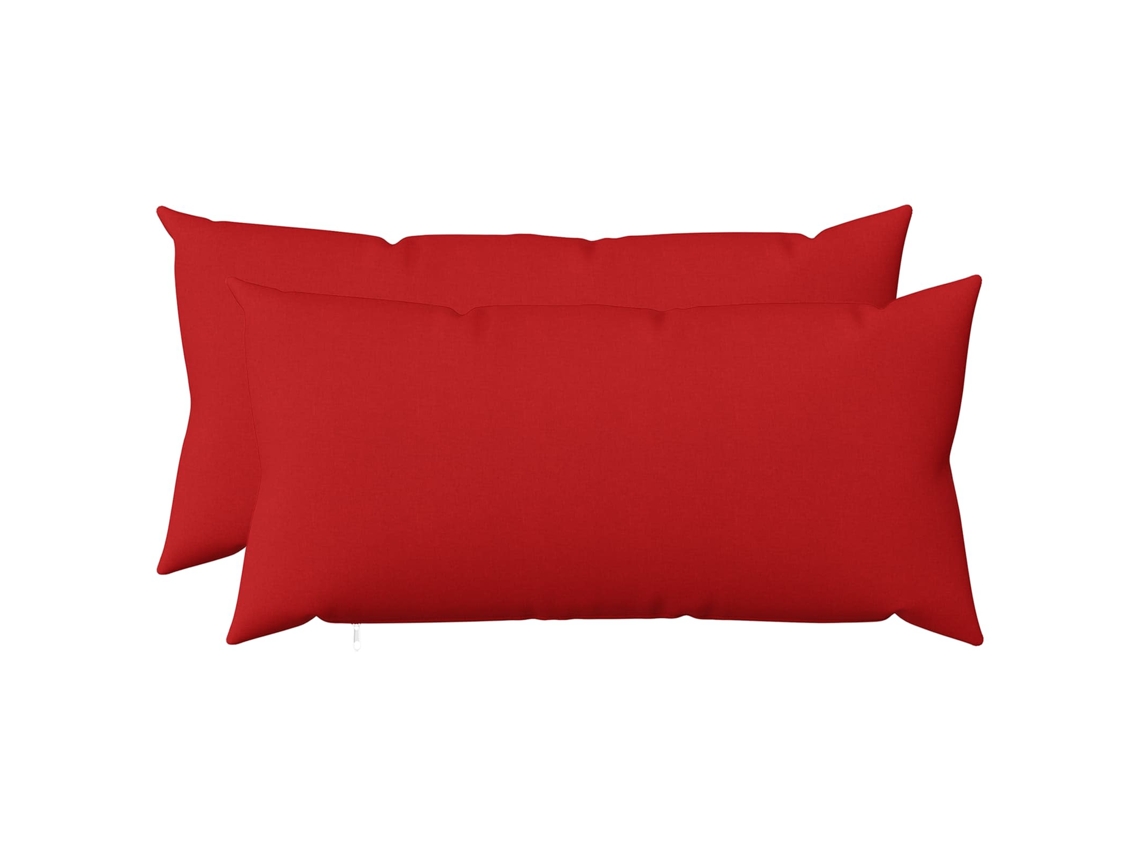 Vidaxl Almofada Com Travesseiro Heerlen 2 Unid. Vermelho Tecido