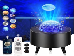 Lurelia Projetor Planetário Infantil 360° Com 14 Cores, 10 Planetas E Usb