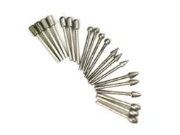 Set De 20 Brocas De Esmerilado Com Cabo De 1/8 Polegada E Diâmetro De Perfuração De 1/4 Polegada Para Rotomartillo, Carpintaria, Usinagem E Chanfro