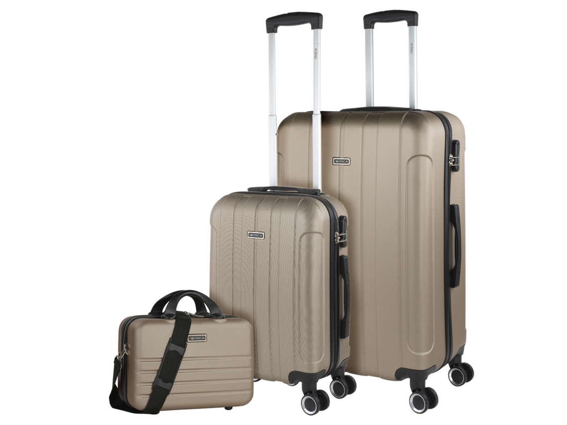 Conjunto de Malas Rígidas ITACA Havel Champagne Abs 48X73X28 Cm