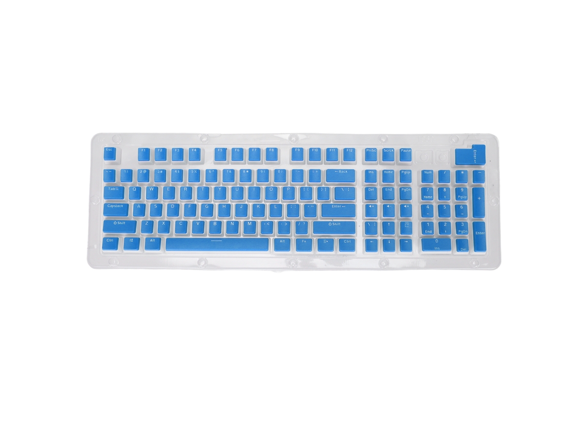 Aetheria 110 Teclas de Teclado Fos Step Altura Oem Moldagem Duas Cores Substituição Prática Azul