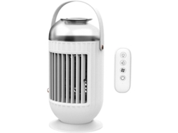Ar condicionado mini ventilador de resfriamento pessoal, econômico, silencioso, branco com controle remoto | S/MARCA