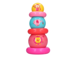Primerox brinquedo Educativo de Bola de Empilhar Colorida Infantil com Personagens Cartoons