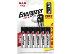 Pilhas ENERGIZER Max Power LR03AAA (6 unidades)