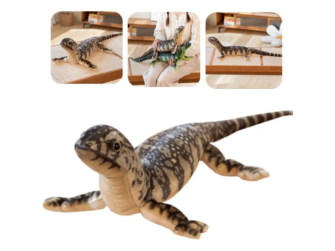 Lurelia Em Formato De Lagarto Simulado Em Peluche Animal, 75cm, Macio Para Coleção