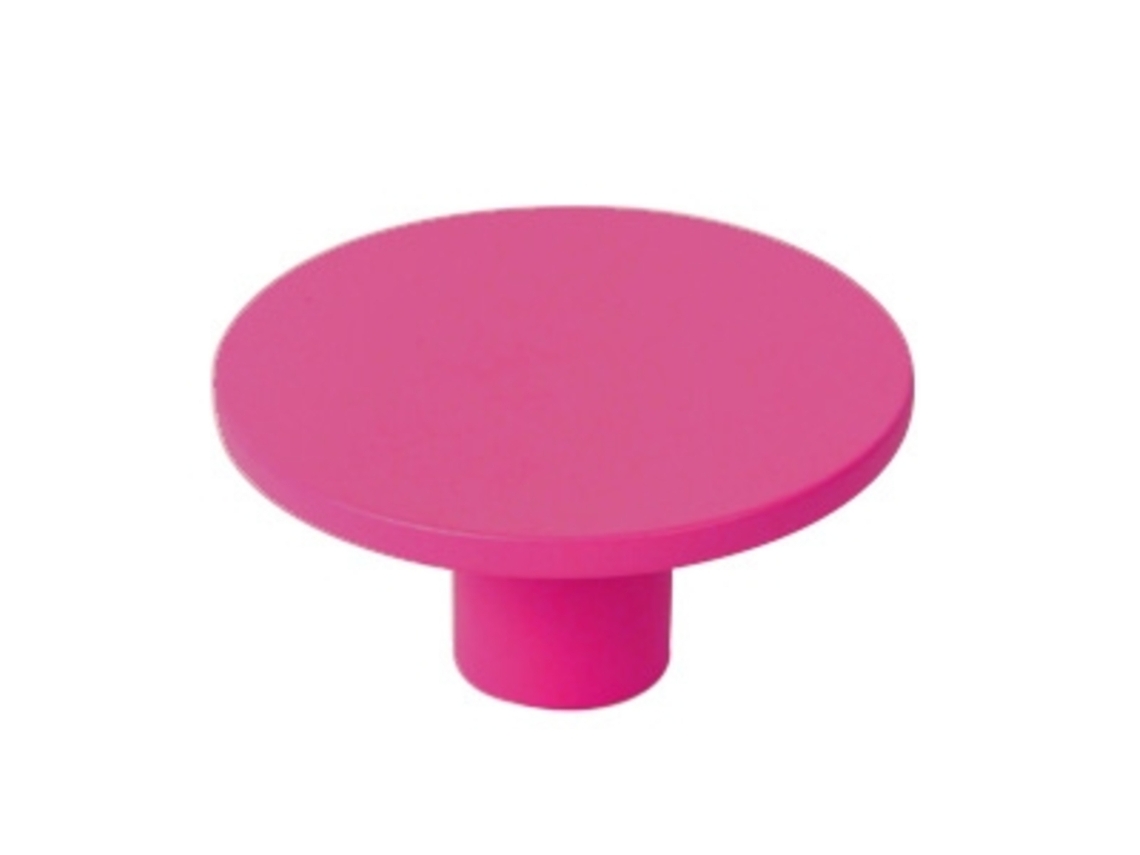 Puxador para Móveis em Abs 60 Mm de Diâmetro Acabamento Magenta Pacote de 24 Peças HARDWAREXCHANGE