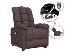 Electric Massage Chair, Electric Massage Chairs Vidaxl Marrom Tecido