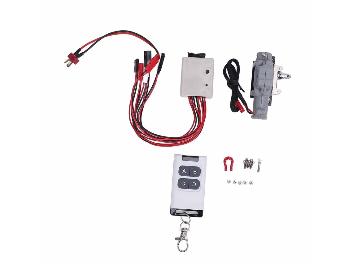 Mali guincho de Metal para Carro Rc 1/10 com Controle Remoto para Crawler D90 D110 Scx10 90046