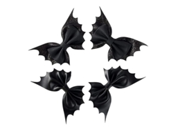 Tiara de Cabelo Nova Line com asa de morcego, 4 peças, para meninas e mulheres, Halloween | S/MARCA