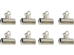 Clipes De Metal Articulados Tipo Bulldog, 8x 75mm, Organizar Papéis, Fotos, Imagens E Artigos De Escritório Clipes