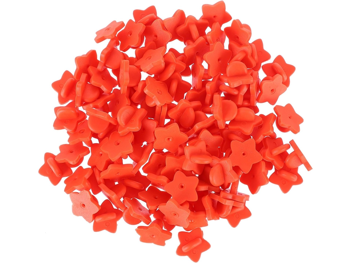 Porta Crachás Crafthrou, 100 Unidades, Plástico Vermelho, Fáceis De Transportar E Duráveis, Para Acessórios De Mesa