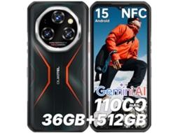 Smartphone Resistente 2026 OUKITEL Wp55s 36 Gb 512 Gb 6.6" Fhd+ 120hz 11000 Mah 64 Mp Gemini Ai Mtk Helio G100 Nfc Android 15 Naranja