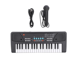 Primerox piano Eletrônico Portátil com Microfone Brinquedo Musical Infantil 37 Teclas Versão em Inglês 430a1