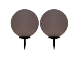 Vidaxl Candeeiro Solar De Exterior Led 2 Pcs Esférico 50 Cm Rgb