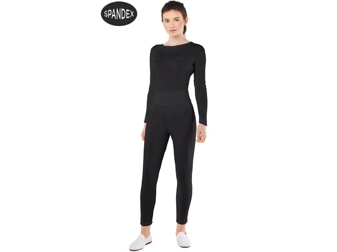 Fato de Mulher CAR&GUS Conjunto de Collant de Elastano Preto de 2 Peças (Tam.: S)