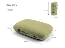Almofada de espuma viscoelástica AQUAFORGE macia e flexível para acampamentos e viagens ao ar livre