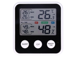 Medidor De Temperatura Interior Termômetro Higrômetro Com Display Lcd