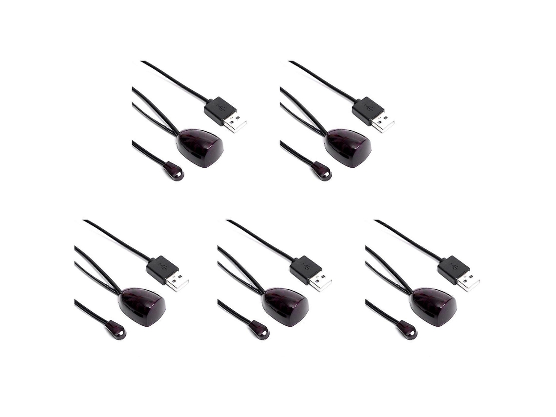 Extensor Ir 5x, Receptor De Controle Remoto Infravermelho, Adaptador Transmissor Receptor Ir Usb Para Decodificador De Tv A Cabo E Receptor Estéreo