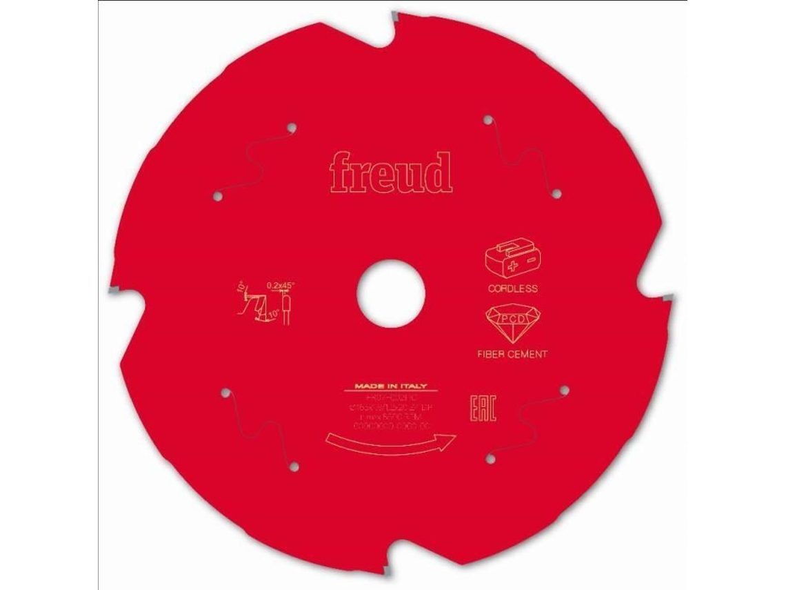 Disco Diamantado para Serra Circular Portátil Sem Fio Freud 165 1.8-1.2 Al20 Z4 Td 10 F03Fs10096 -Fr07F002Hc