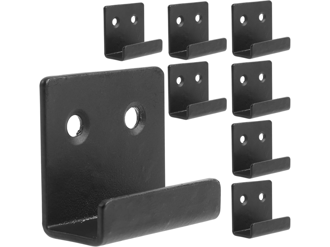 Ganchos Azulejo, Resistentes E Fáceis De Instalar, Conjunto De 8 Peças, Pretos, Montagem Na Parede