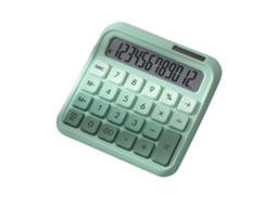 Calculadora De Escritório Com 12 Dígitos Lcd Verde