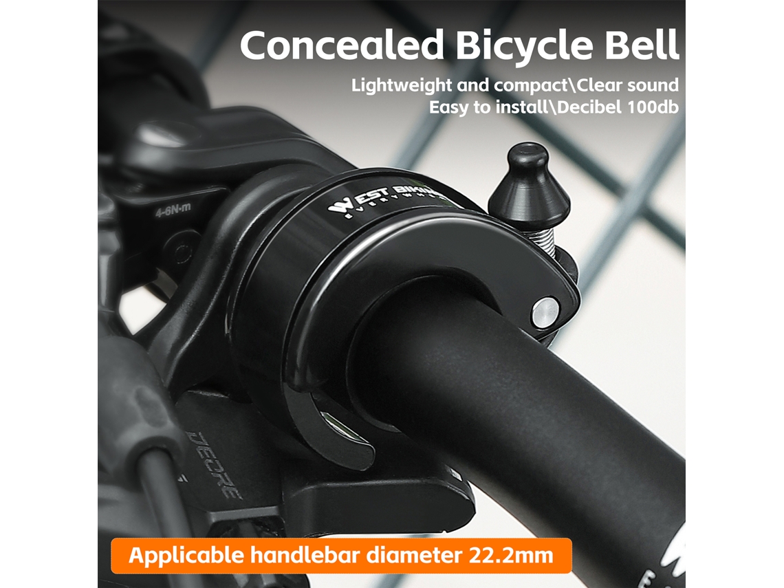 Campainha para Bicicleta, Som Nítido, em Alumínio, para Guidão AQUAFORGE