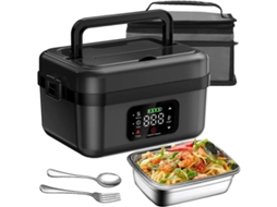 lcs Marmita Elétrica Sem Fio Para Adultos, Aquecedor De Alimentos Automático Recarregável De 16000mah Para Escritório C
