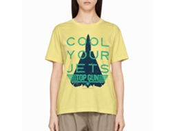 Rockinstone Top Gun Movie Cool Heather Yellow Adult T-shirt Size:m