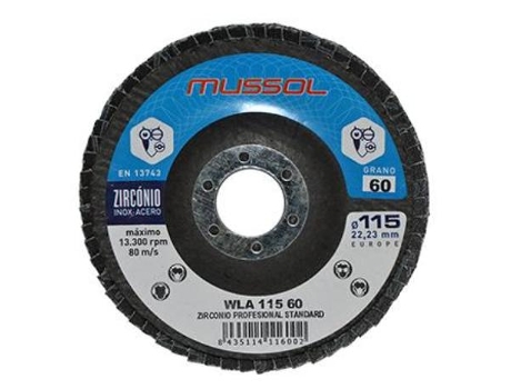 Disco wla laminas 115 g60 inoxidable