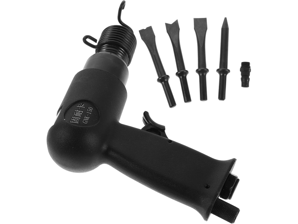 Chave de impacto pneumática Amosfun com cinzéis para remoção de ferrugem, trabalhos em metal | S/MARCA