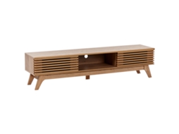 Mueble Tv Beliani Toledo De Tablero De Partículas Marrón 180x40x44