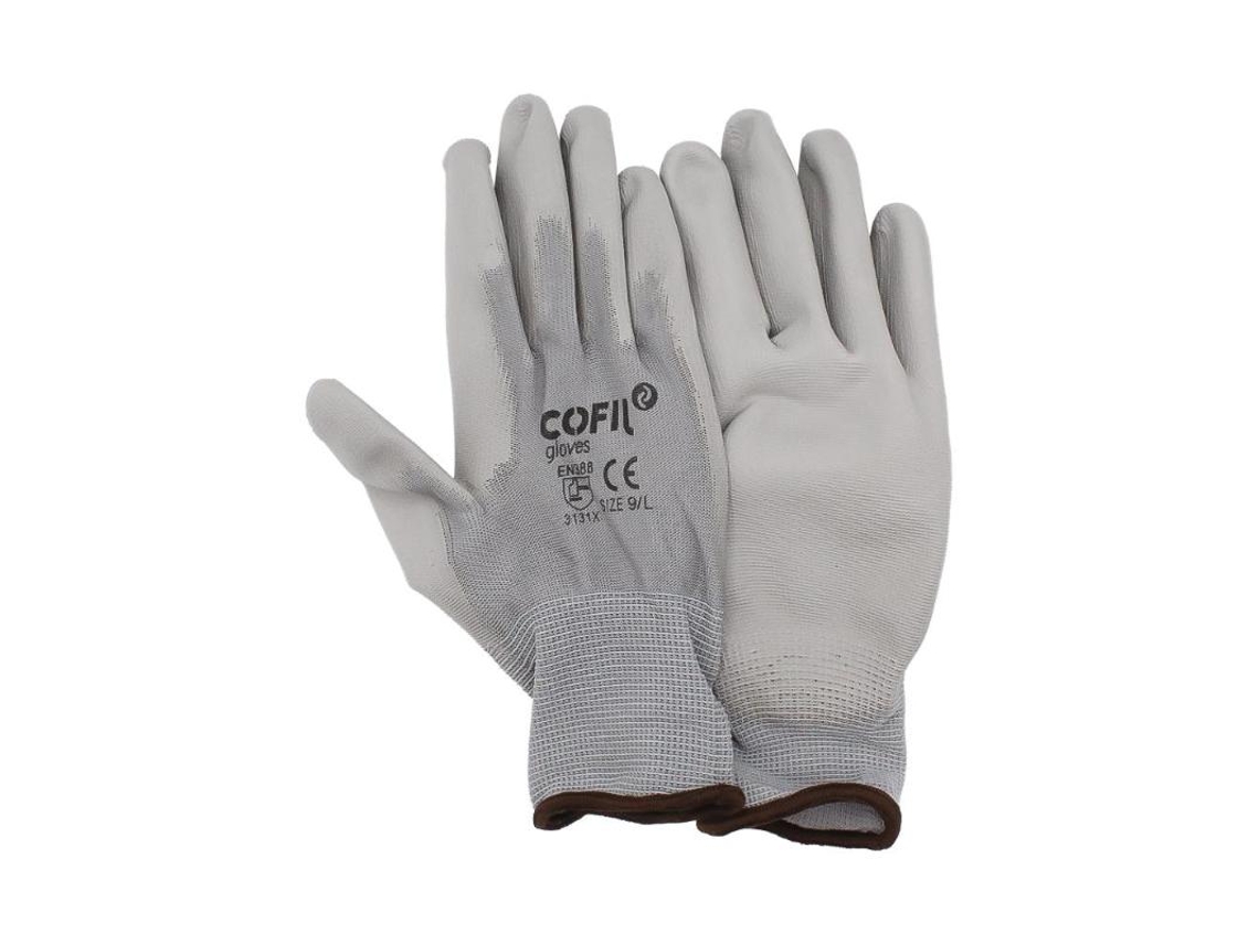 Guante Poliuretano Gris T 10 Caja 12 Damesa
